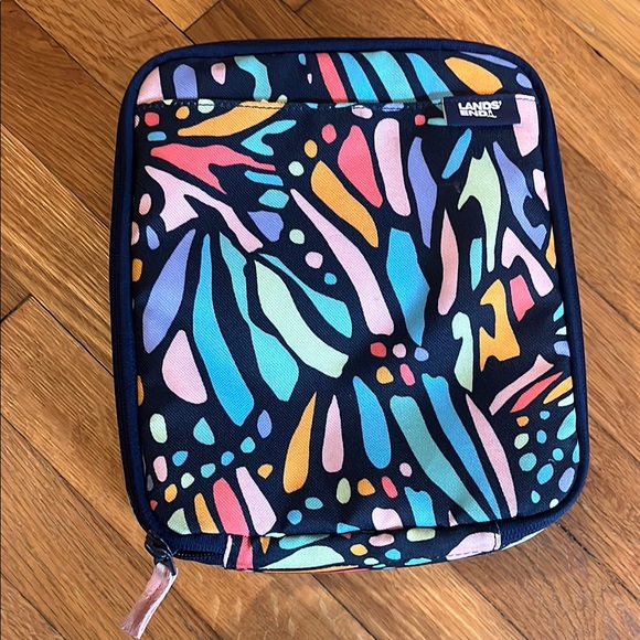 Lands' End Multicolor Abstract Pouch - Picture 1 of 5